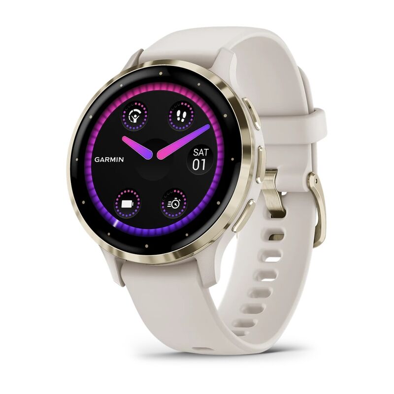 Часы Garmin Venu 3S Cream Gold / Ivory 010-02785-04